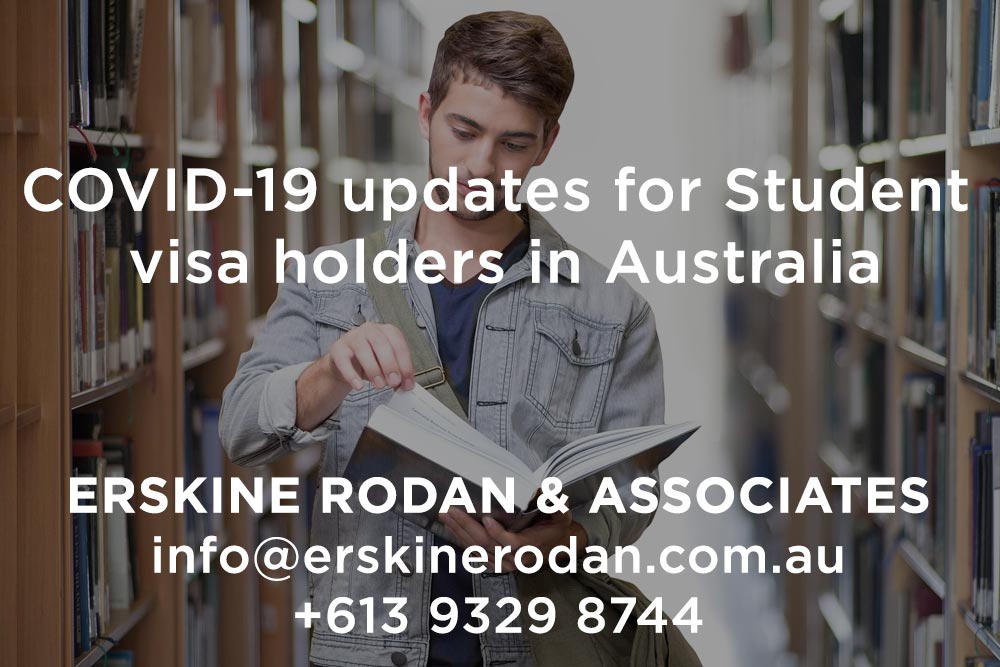 Coronavirus Covid-19 updates for Student visa holders in Australia